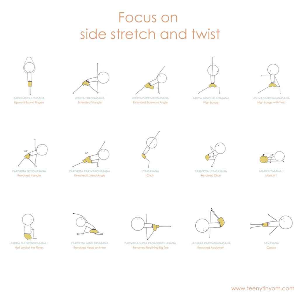 Twist Yoga Sequence | Kayaworkout.co